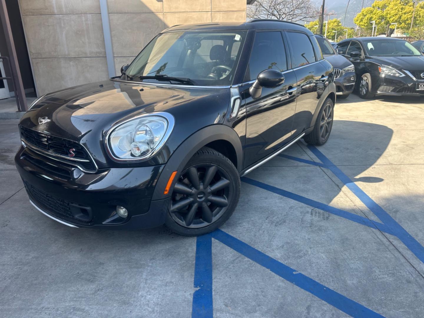 2015 Black /Black Mini Countryman S (WMWZC3C54FW) with an 1.6L L4 DOHC 16V TURBO engine, Automatic transmission, located at 30 S. Berkeley Avenue, Pasadena, CA, 91107, (626) 248-7567, 34.145447, -118.109398 - Photo#0